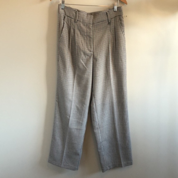 Mexx houndstooth wide leg trouser pants high rise - Picture 4 of 11